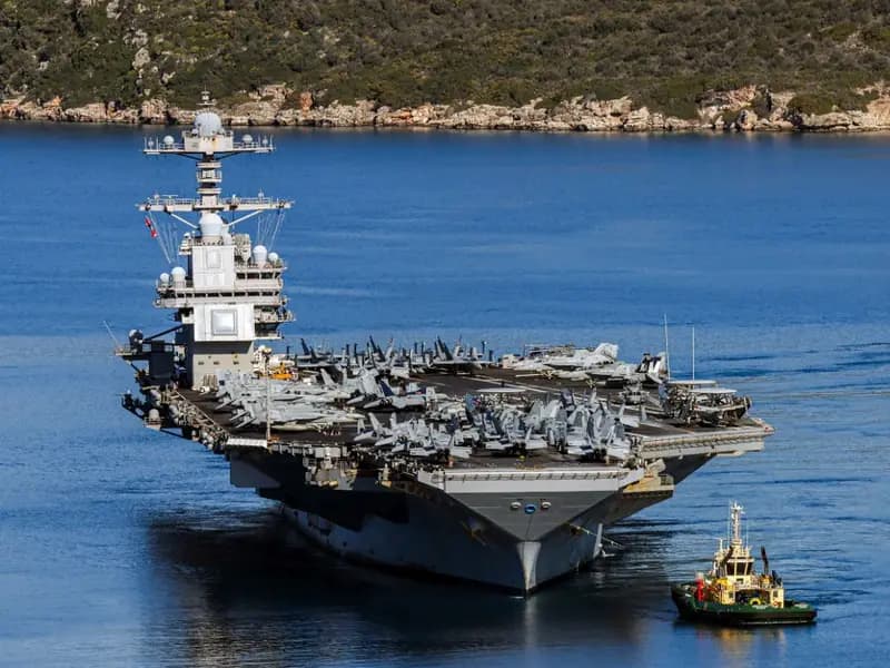 USS Gerald R. Ford Girit'e Hareket Etti, İncelemeler Başlıyor