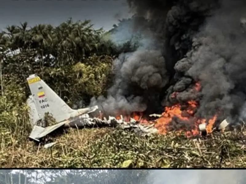 Kolombiya'daki Askeri Uçak Kazasında 69 Kişi Hayatını Kaybetti