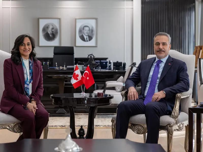 Hakan Fidan ve Anita Anand, Ankara'da Güvenlik Zirvesi Yaptı